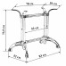 Подстолье металлическое, чугунное черное DOBRIN LOUISE WIDE LMS-5027  